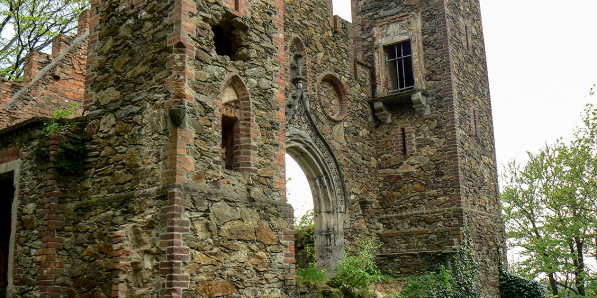 Ruiny zamku Rajsko. 2008 r.